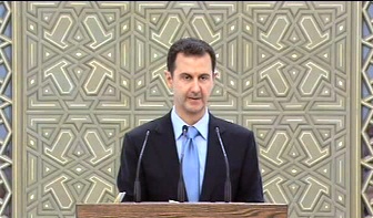 مراسم تحلیف بشار اسد برگزار شد/ تا زمانی که حلب آزاد نشود، آرام نمی‌گیریم