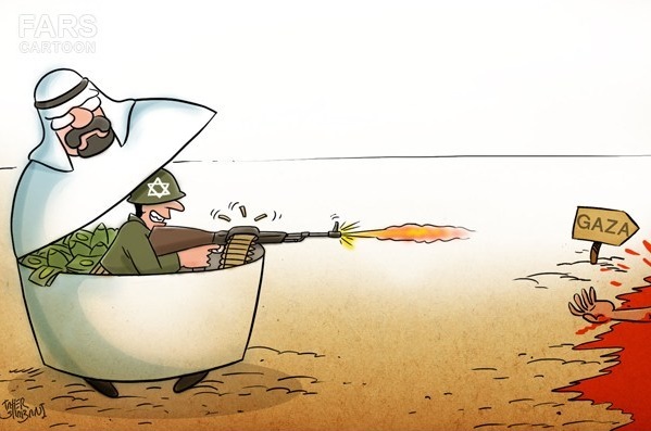 کاریکاتور/ جنگ غزه، پروژه مشترک عربی - اسرائیلی!