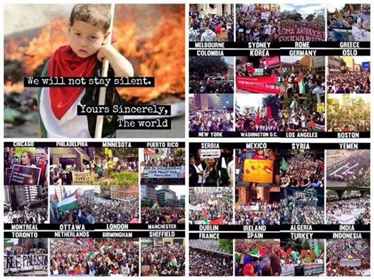 افزایش تظاهرات علیه اسرائیل در شهرهای مختلف جهانفرانسه-آفریقای جنوبی-بریتانیا-اسپانیا-ایرلند-کانادا-ونزوئلا و آمریکای جنوبی