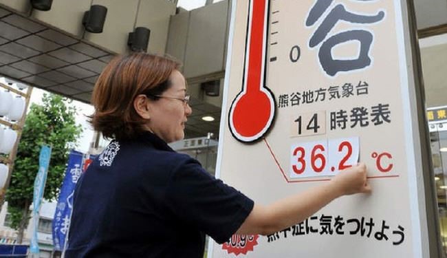 هفت قربانی در ژاپن بر اثر گرما
