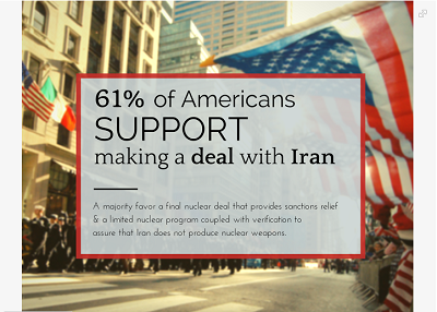 حمایت 61 درصدی ملت آمریکا از برقراری ارتباط با ایران / تازه ترین نظرسنجی وب سایت MoveOn.ORG