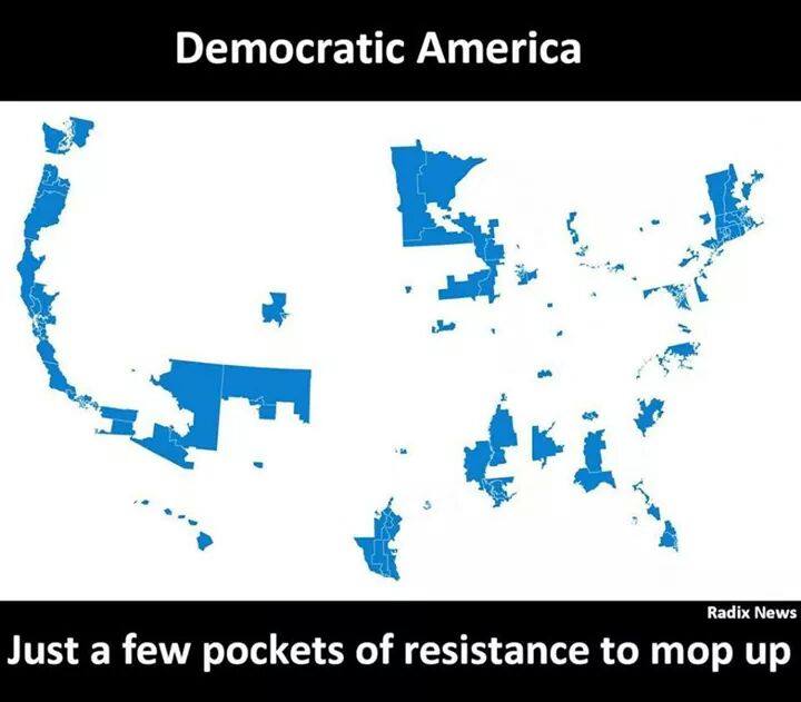 جدیدترین نقشه آمریکای دموکرات بعد از جنبش فرگوسن/ گزارش یو اس ای تودی