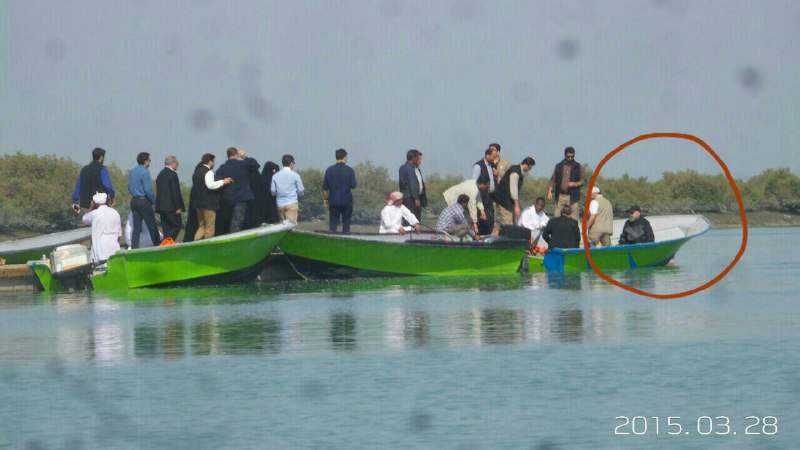 حسن روحانی در حال قایق سواری +عکس