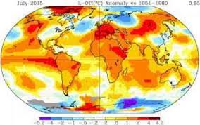 ۲۰۱۵ گرمترین سال ثبت شده در تاریخ هواشناسی
