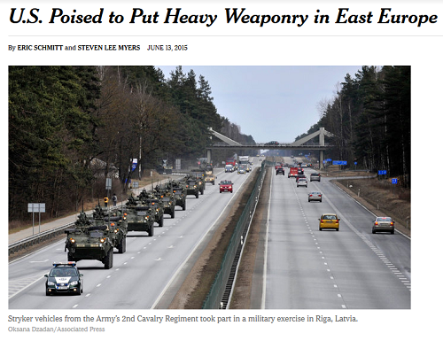 نیویورک تایمز: استقرار 5هزار سرباز و ادوات جنگی آمریکا در اروپای شرقی