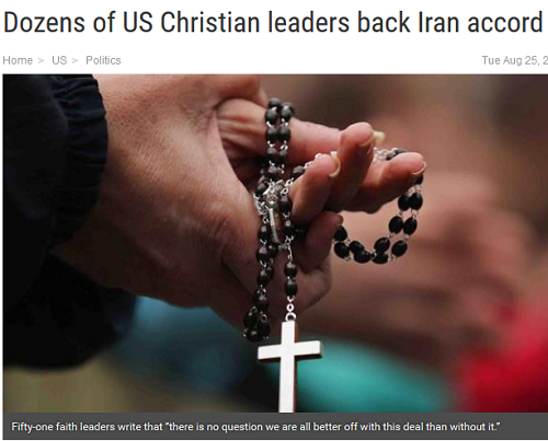 حمایت 50 رهبر مسیحی از توافق هسته ای ایران
