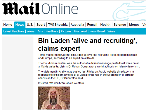 ادعای جدید ادوارد اسنودن : بن لادن زنده است!
