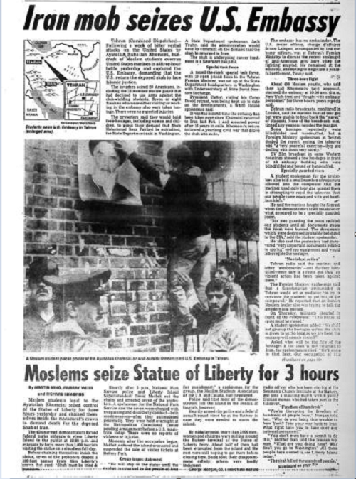 بازتاب بین المللی تسخیر سفارت آمریکا در رسانه های سال 1979