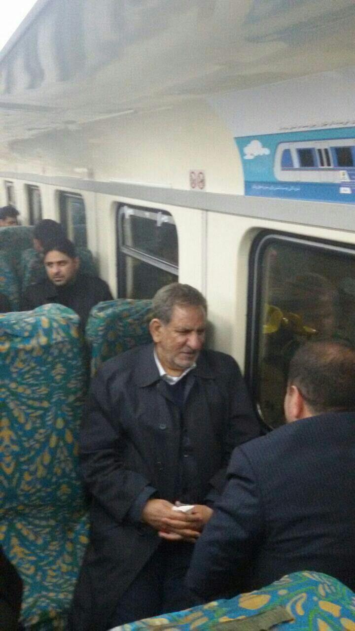 روز پرکار استان البرز+ تصاویر/ بازگشت با مترو، جالبترین حاشیه سفر یکروزه معاون اول رئیس جمهور