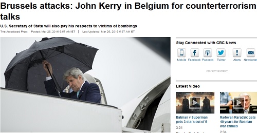 سفر « جان کری » به بلژیک و حمل بسته اطلاعاتی