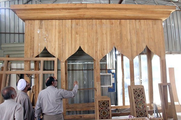 ساخت نیم ضریح خیمه‌گاه امام سجاد(ع) در ایران