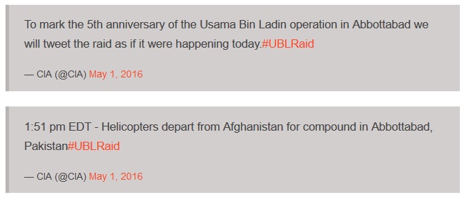 سیا جزئیات کشته شدن اسامه بن لادن را توئیت خواهد کرد!
