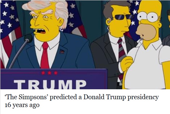 پیش بینی ریاست جمهوری « دونالد ترامپ » 16 سال پیش توسط مجموعه تلویزیونی « خانواده سیمپسون »!