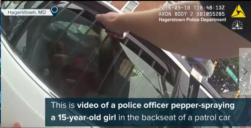 حمله پلیس آمریکا به دختر 15 ساله سیاه پوست