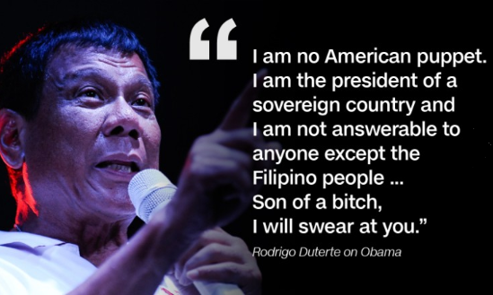 //جدایی روابط فیلیپین با آمریکا/ من عروسک خیمه شب بازی آمریکا نیستم