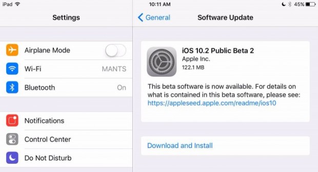 آپدیت جدید 10.2 iOS منتشر شد