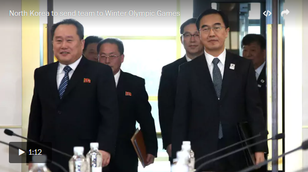 توافق کره شمالی به شرکت در المپیک زمستانی در کره جنوبی
