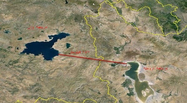 انتقال آب از دریاچه وان ترکیه به دریاچه ارومیه