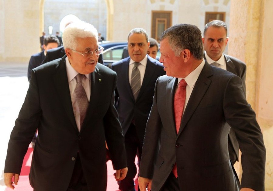 دیدار ملک عبدالله پادشاه اردن با محمود عباس رئیس جمهور تشکیلات خودگردان فلسطین