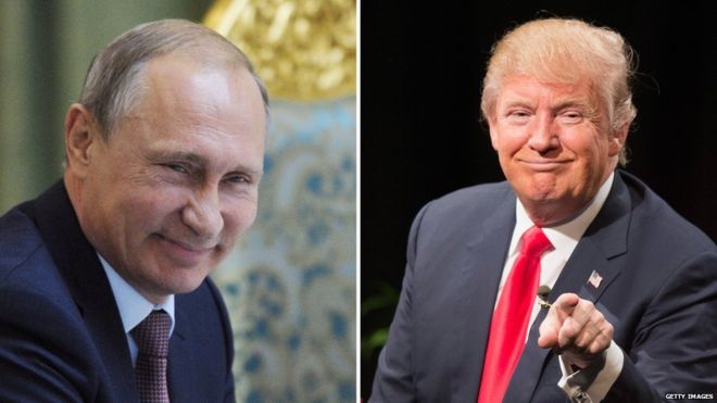ترامپ و پوتین در حال خوشگذرانی + تصاویر