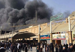 آتش سوزی در نجف اشرف/ 40 زائر ایرانی مصدوم شدند