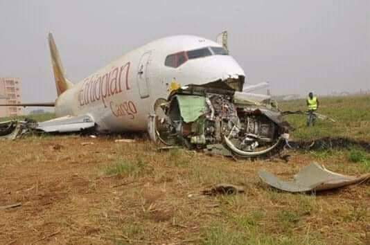 سقوط هواپیمای مسافربری با ۱۵۷ سرنشین در اتیوپی