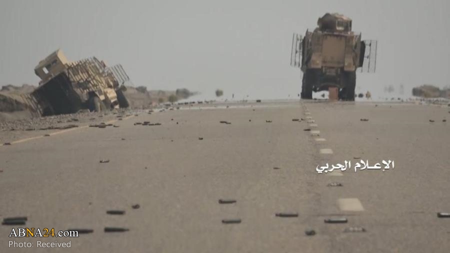 انهدام 3 وسیله نقلیه نظامی ائتلاف در ساحل غربی توسط نیروهای یمنی