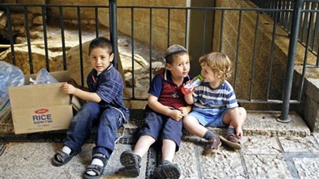 بیش از یک میلیون کودک اسرائیلی در فقر زندگی می کنند