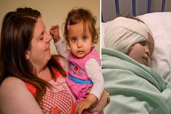 بیمارستان انگلیس جان دختر 16 ماهه را به خطر انداخت/ تجویز آنتی بیوتیک برای آبسه ی مغزی + عکس
