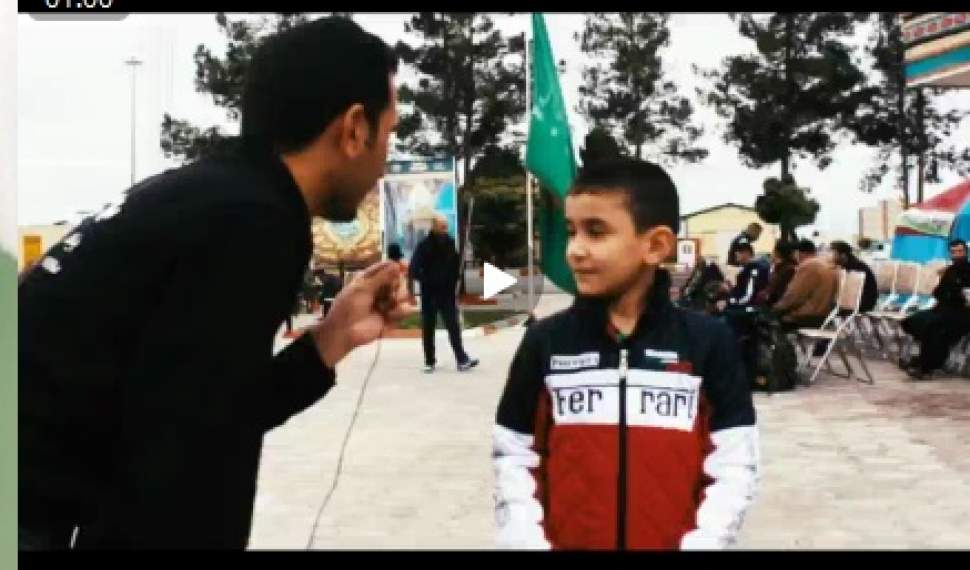 درخواست کودک آذربایجانی از امام حسین (ع) + فیلم