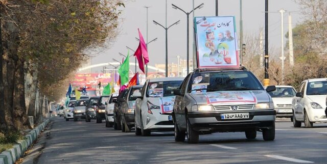 مسیرهای راهپیمایی خودرویی و موتوری ۲۲ بهمن در کرج اعلام شد