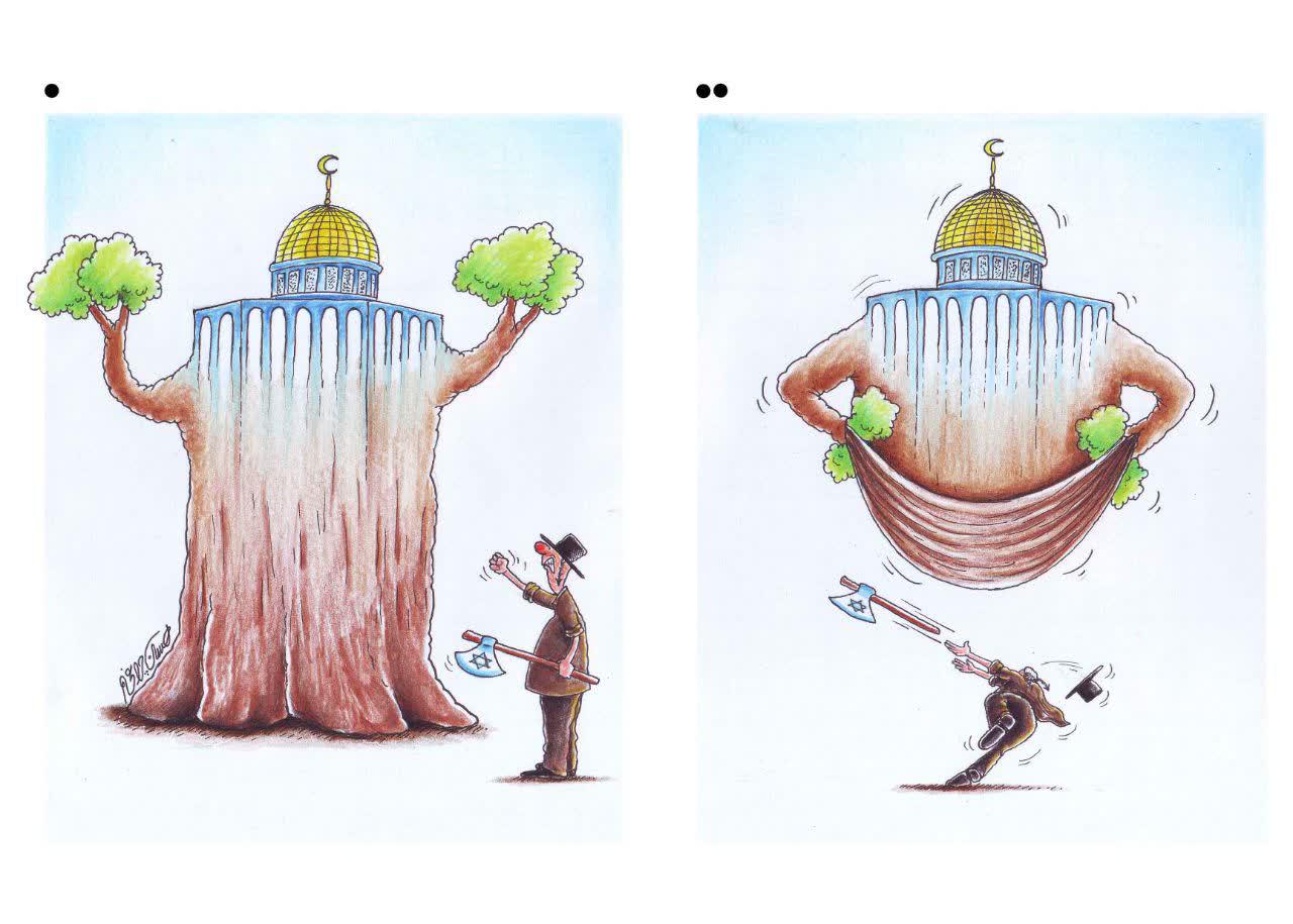 کاریکاتور کاریکاتوریست البرزی برگزیده جشنواره بین المللی 