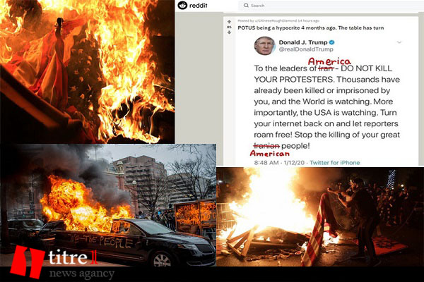 آمریکا؛ آتش افروزی که در آتش افتاد + تصاویر