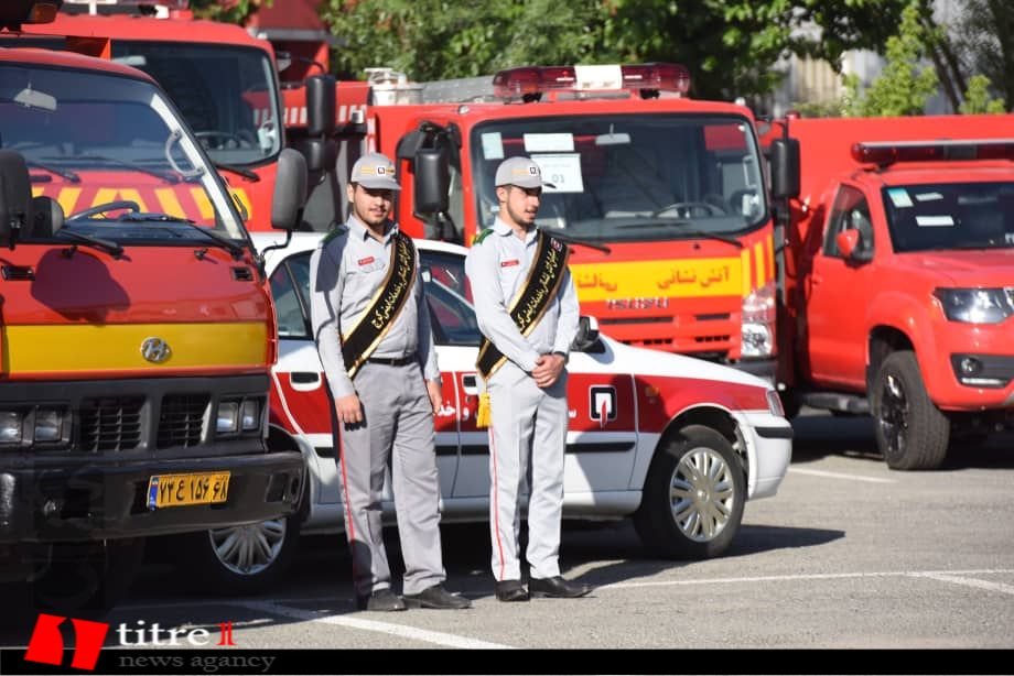 9 خودروی جدید توسط آتش نشانی کرج رونمایی شد + تصاویر