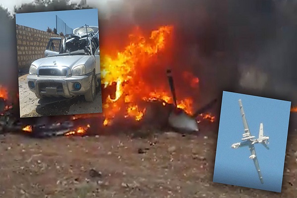 سقوط 2 هواپیمای بدون سرنشین آمریکایی در آسمان سوریه