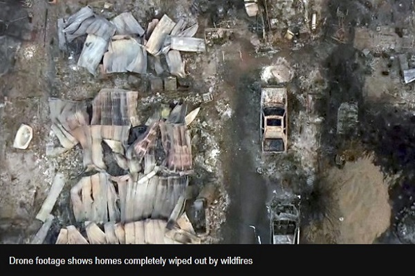 افزایش تلفات در آتش سوزی آمریکا/ نابودیِ میلیون ها هکتار زمین و هزاران خانه