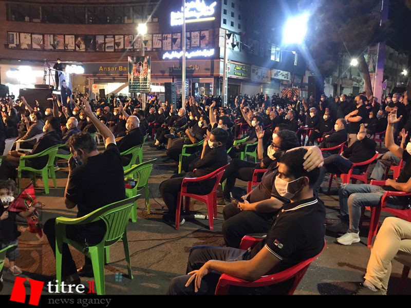 تجمع عزاداران حسینی همزمان با شام غریبان در رجائی شهر/ نوای حزن و اندوه دلسوختگان حرم ثارالله در کرج پیچید + تصاویر