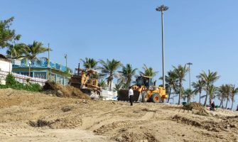 تخریب دیوار ویلاهای اختصاصی دولتی در جزیره قشم