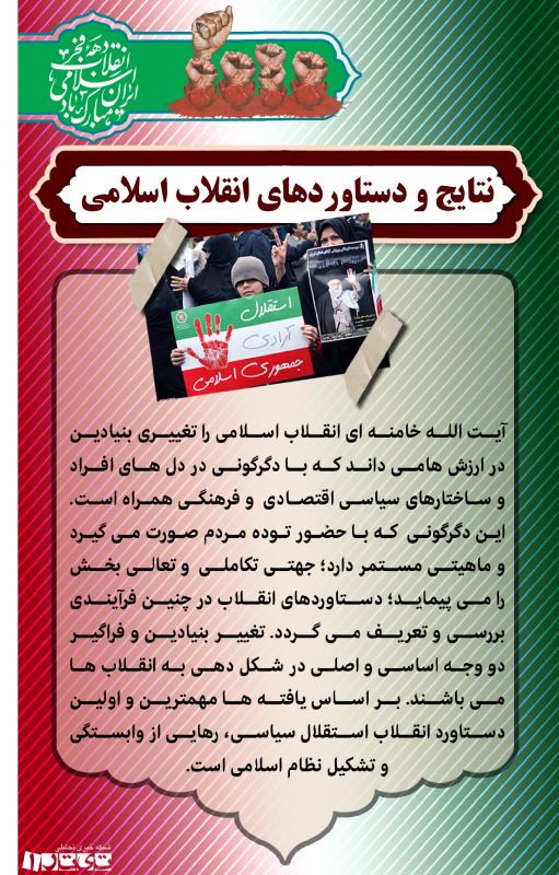 پوستر/ نتایج و دستاوردهای انقلاب اسلامی