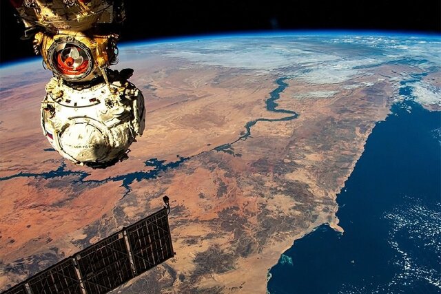 پرواز ماژول روسی بر فراز آسمان دریای سرخ