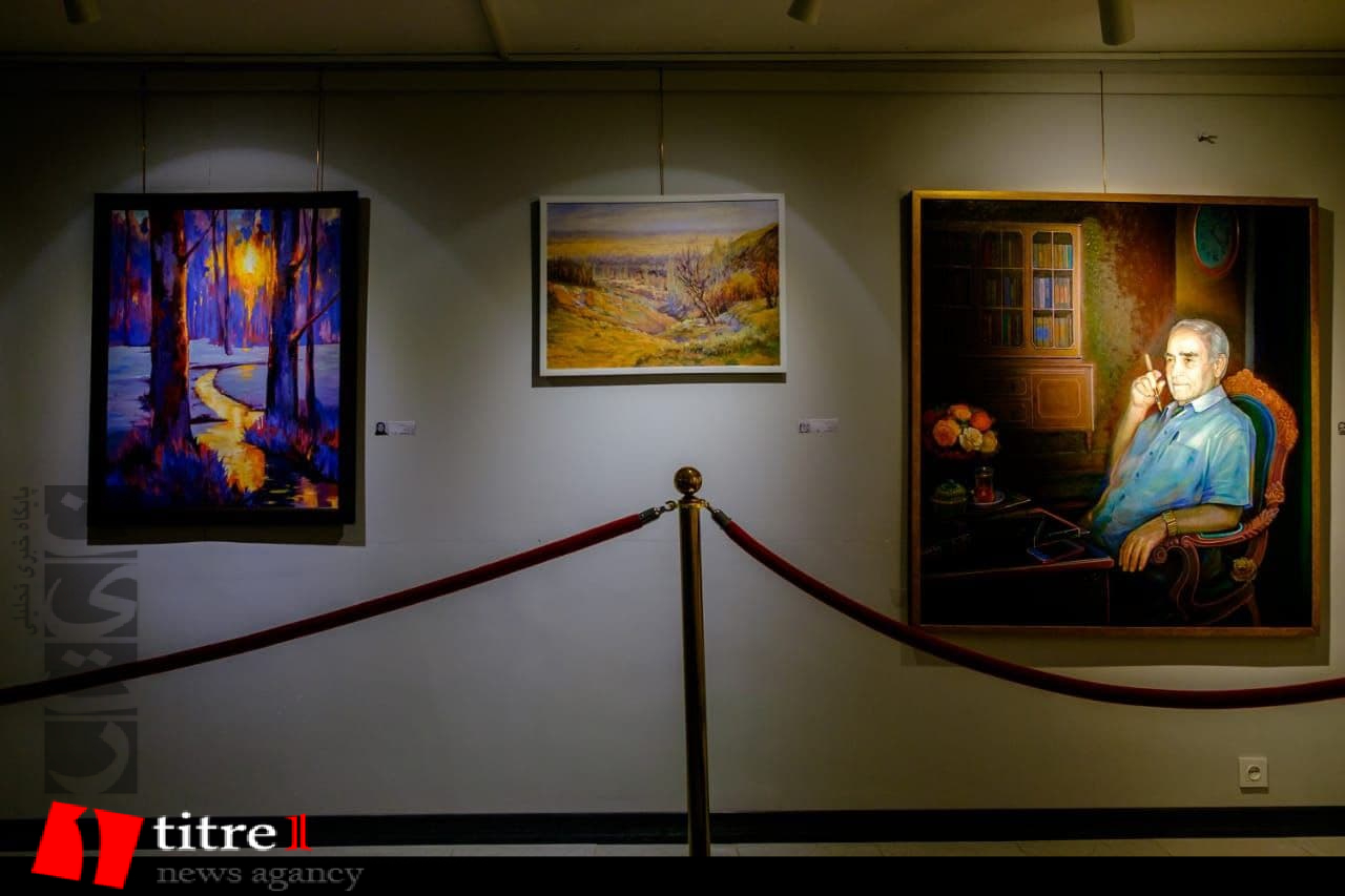 سومین نمایشگاه هنرمندان پیشکسوت تجسمی استان البرز در کرج برگزار شد + تصاویر