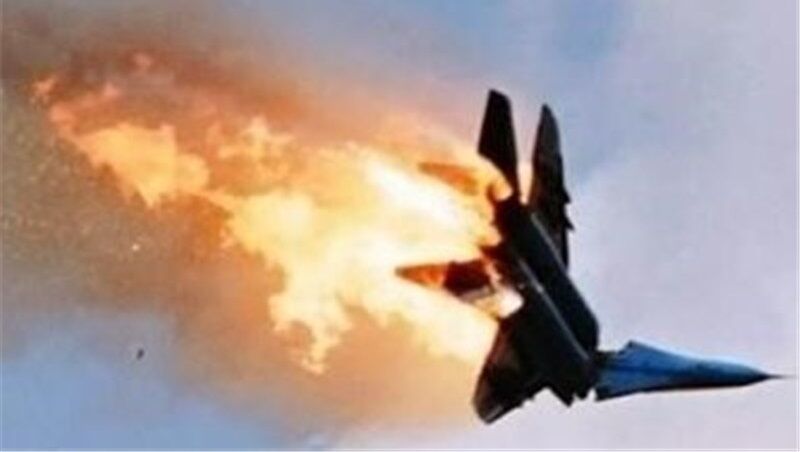 اولین فیلم سقوط هواپیمای جنگنده در تبریز