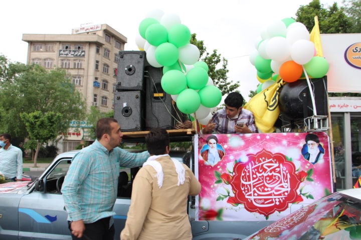 کاروان شادی در کرج به مناسبت میلاد امام حسن مجتبی(ع) + تصاویر