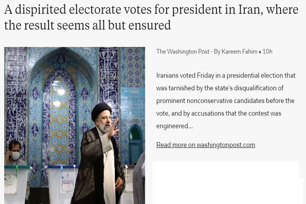 انفعال محرز رسانه های غربی نسبت به انتخابات ایران/ شرکت مردم ایران در انتخابات با وجود بحران اقتصادی
