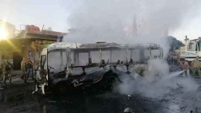 در انفجار یک مینی‌بوس در دمشق چند تن زخمی و مجروح شدند