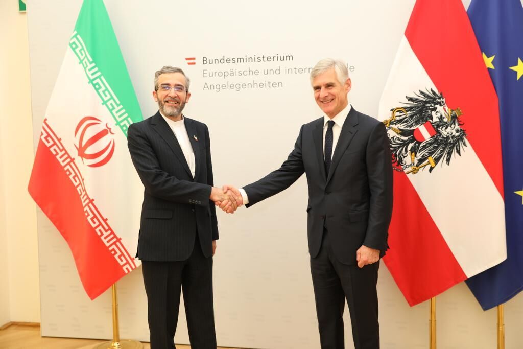 علی باقری با وزیر امور خارجه اتریش دیدار کرد