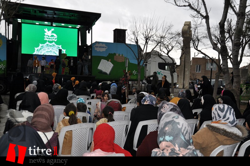 تماشاخانه سیار، مهمان کودکان و نوجوانان منطقه اسلام آباد شد + تصاویر