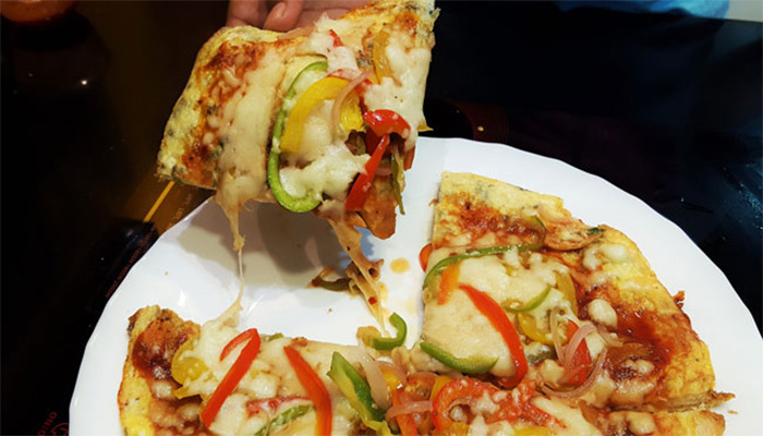 پیتزا املت، یک غذای ارزان و سریع