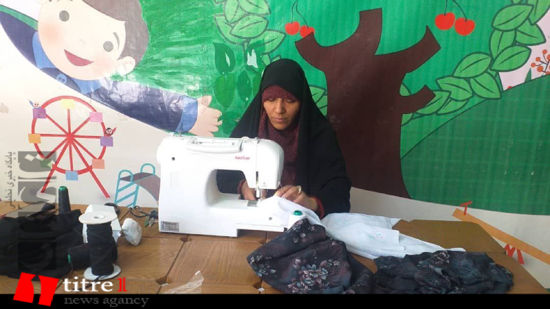 ایستگاه دوخت رایگان چادر در کرج برگزار شد + تصاویر