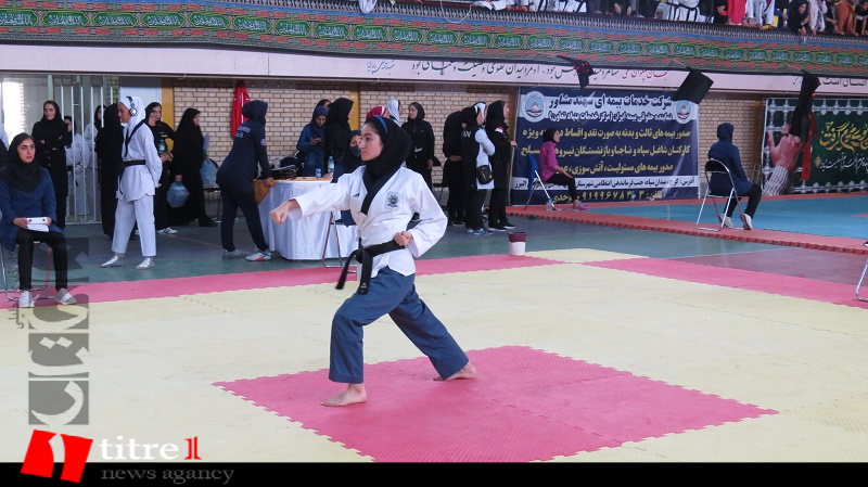 تصاویر/ مسابقات تکواندو بانوان بسیجی در البرز